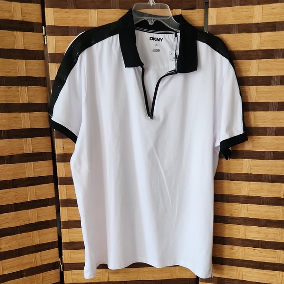 Dkny Other - DKNY White and Black Polo Shirt Classic Design